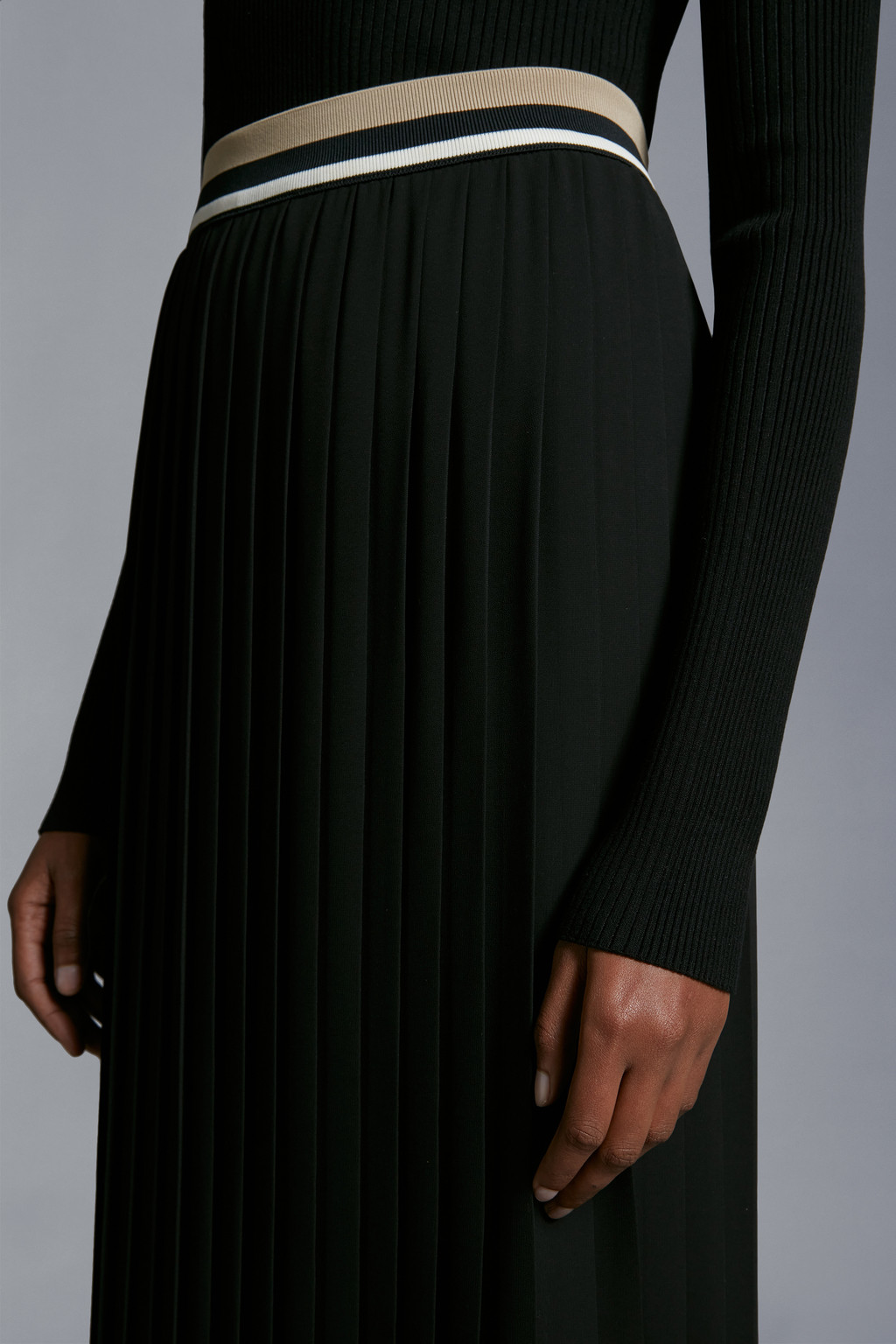 Pleated Maxi Skirt