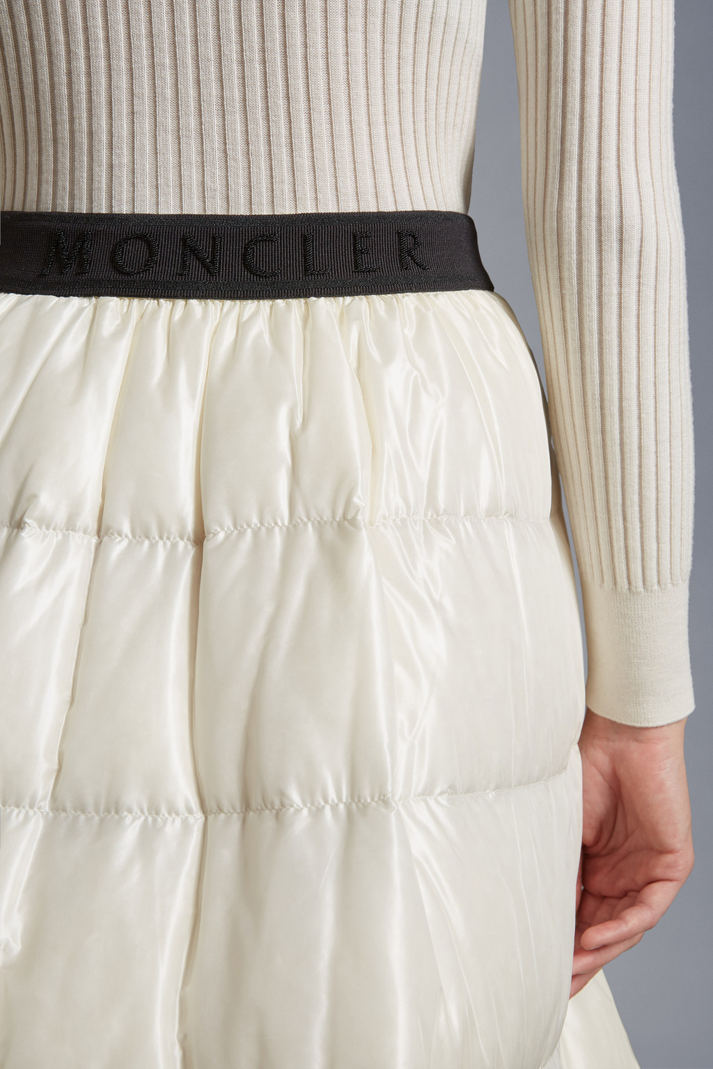 Padded Midi Skirt