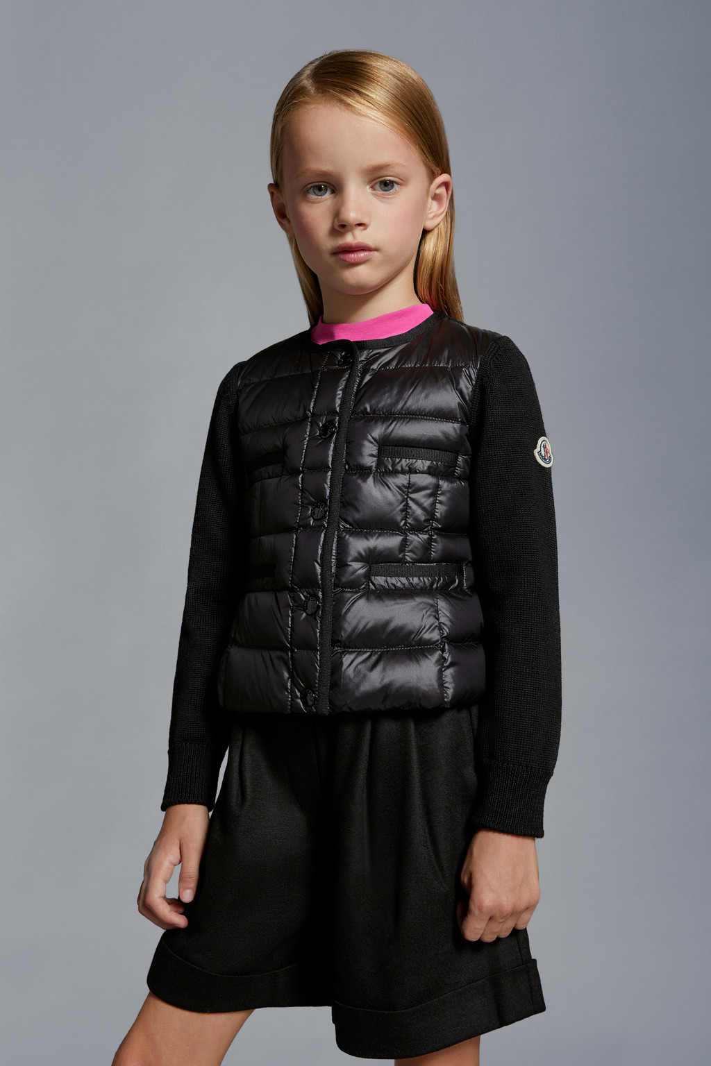 Padded Wool Cardigan