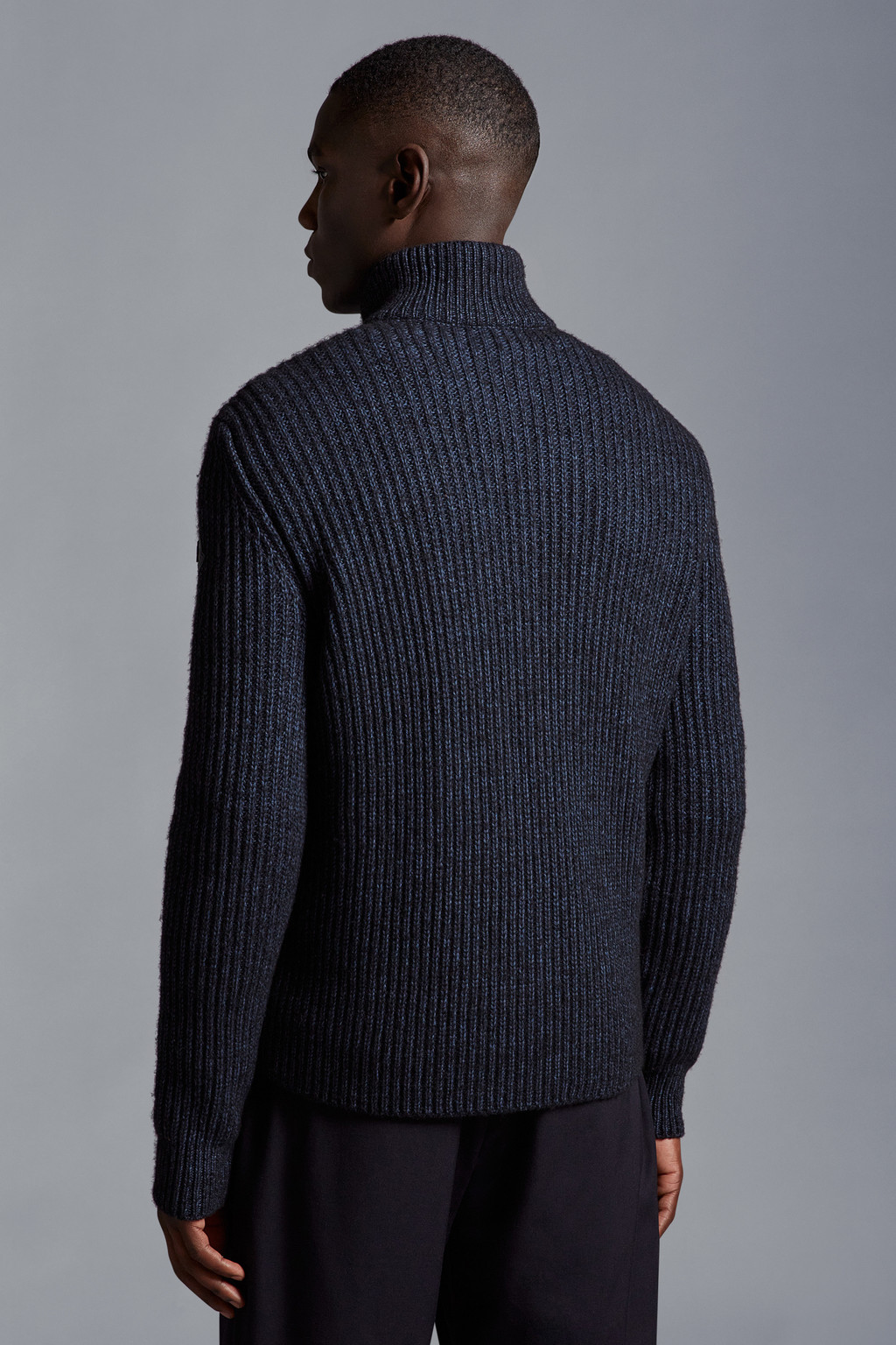 Padded Wool Blend Cardigan