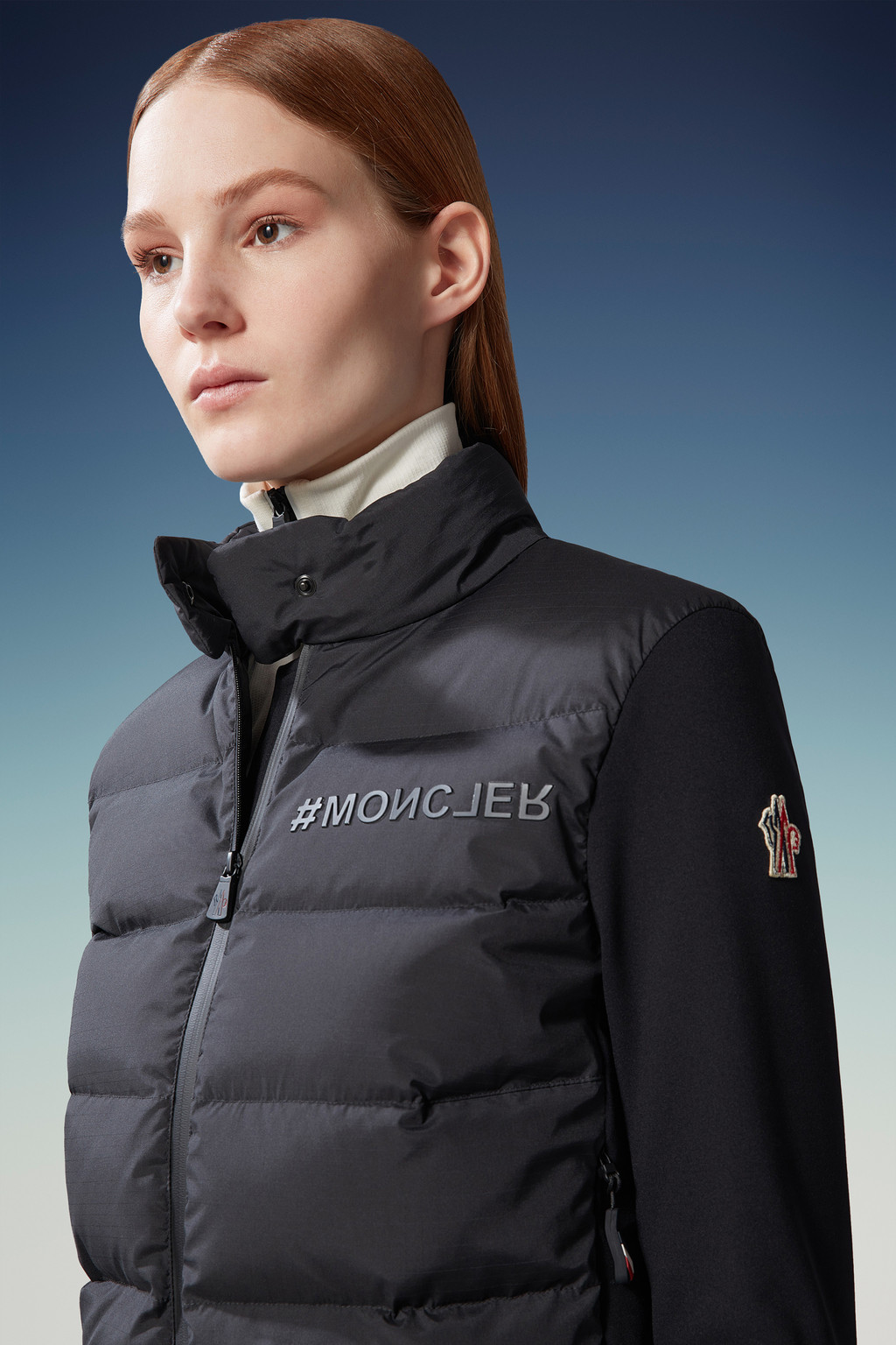 Padded Zip-Up Sweatshirt