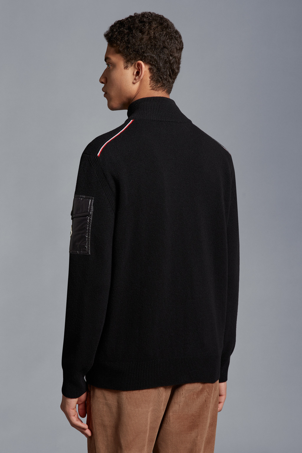 Zip-Up Wool Cardigan