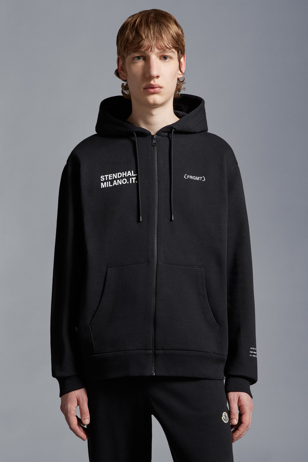 Logo Motif Zip-Up Hoodie