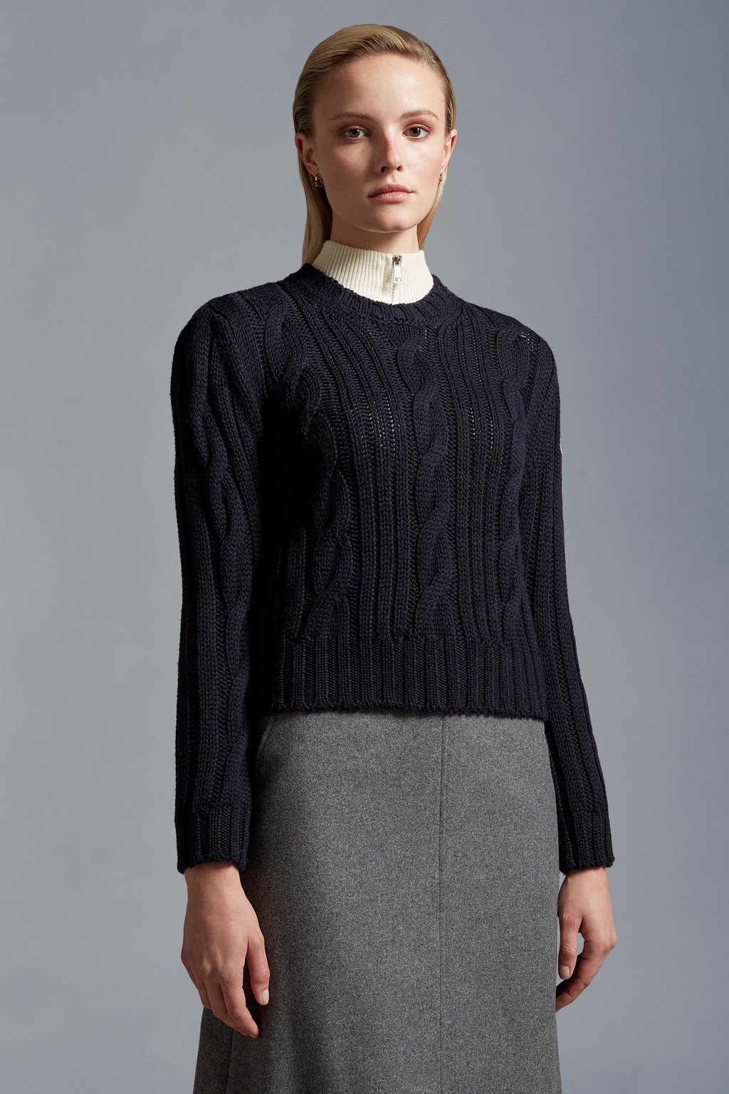 Cable Knit Wool Sweater