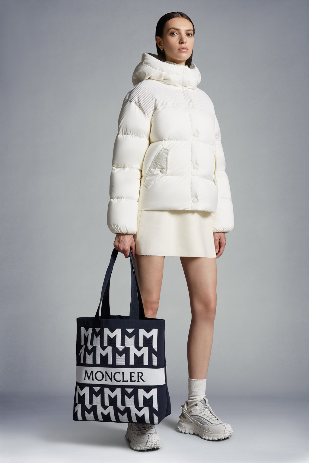 Monogram Knit Tote Bag