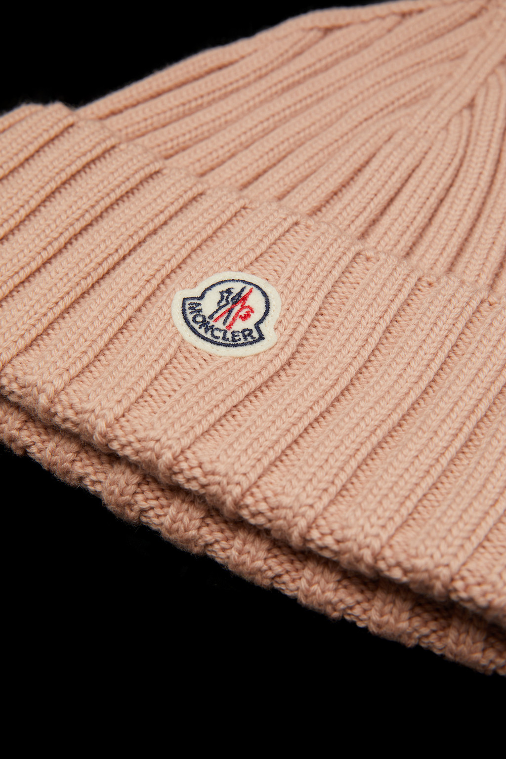 Ribbed Knit Wool Beanie