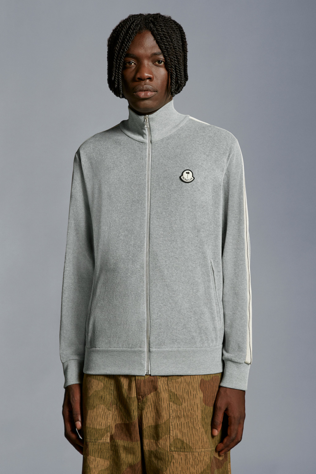 Chenille Zip-Up Sweatshirt