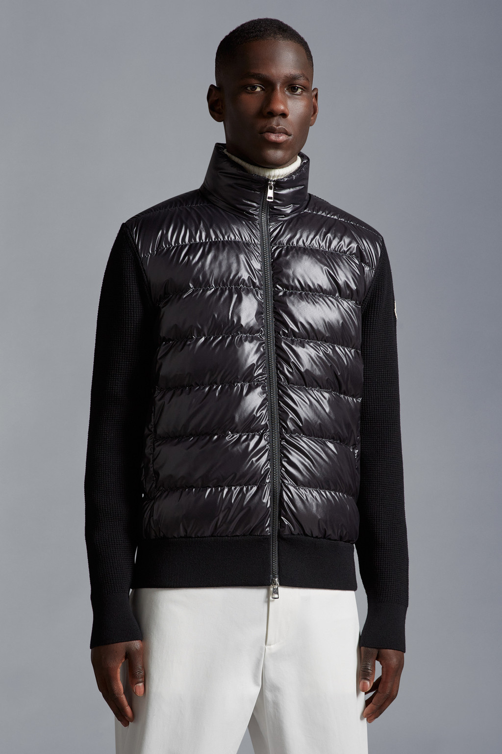 Padded Wool Cardigan