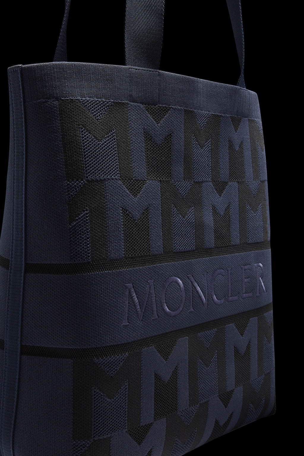 Monogram Knit Tote Bag