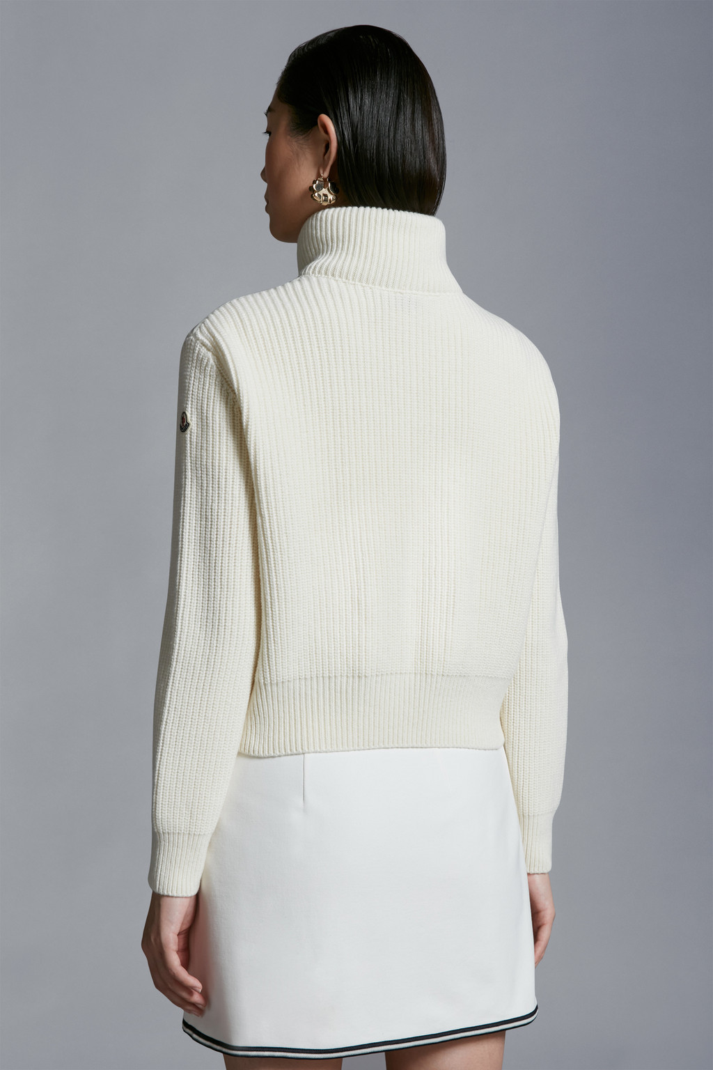 Padded Wool Cardigan