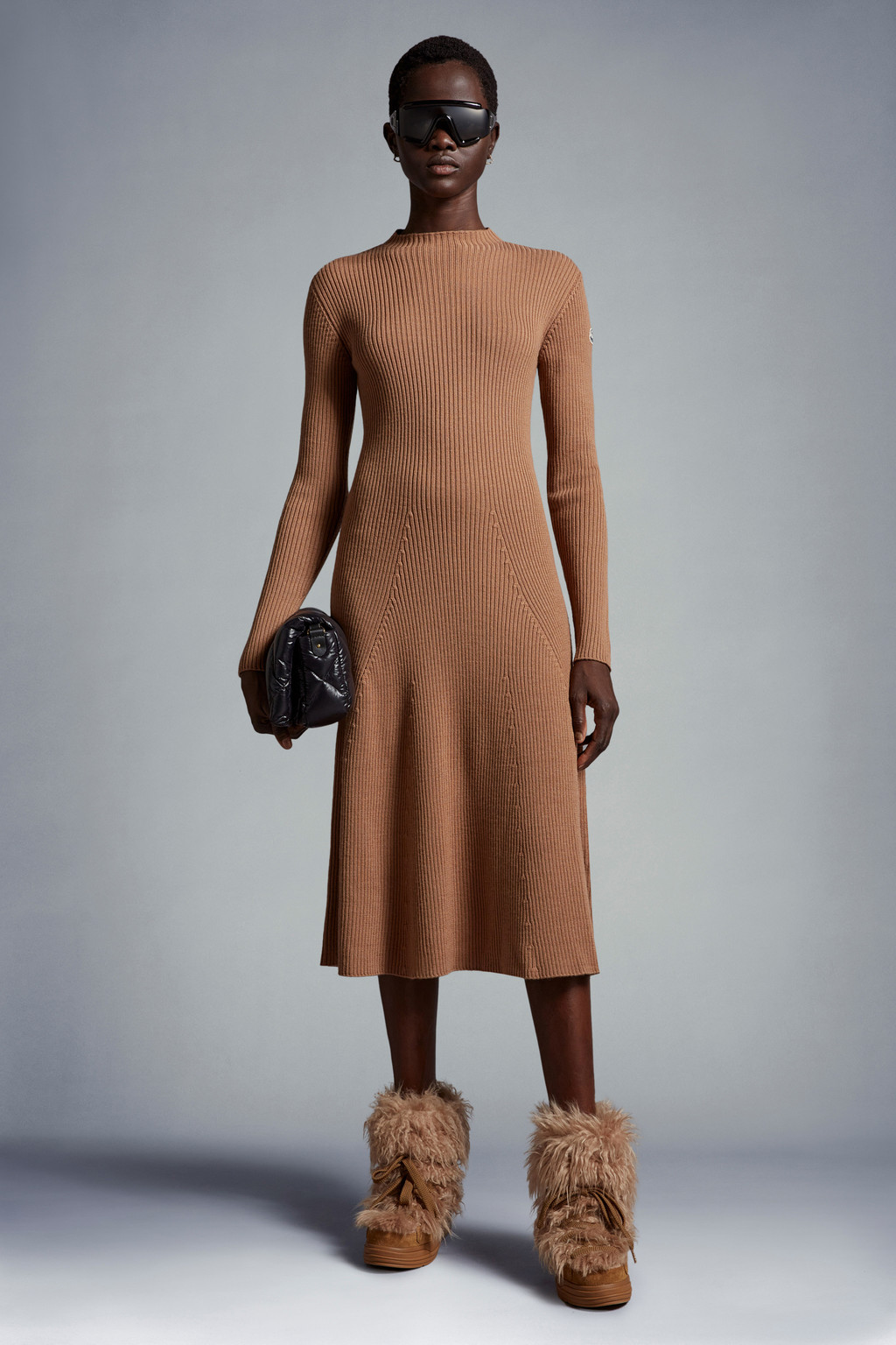 Knit Wool Midi Dress
