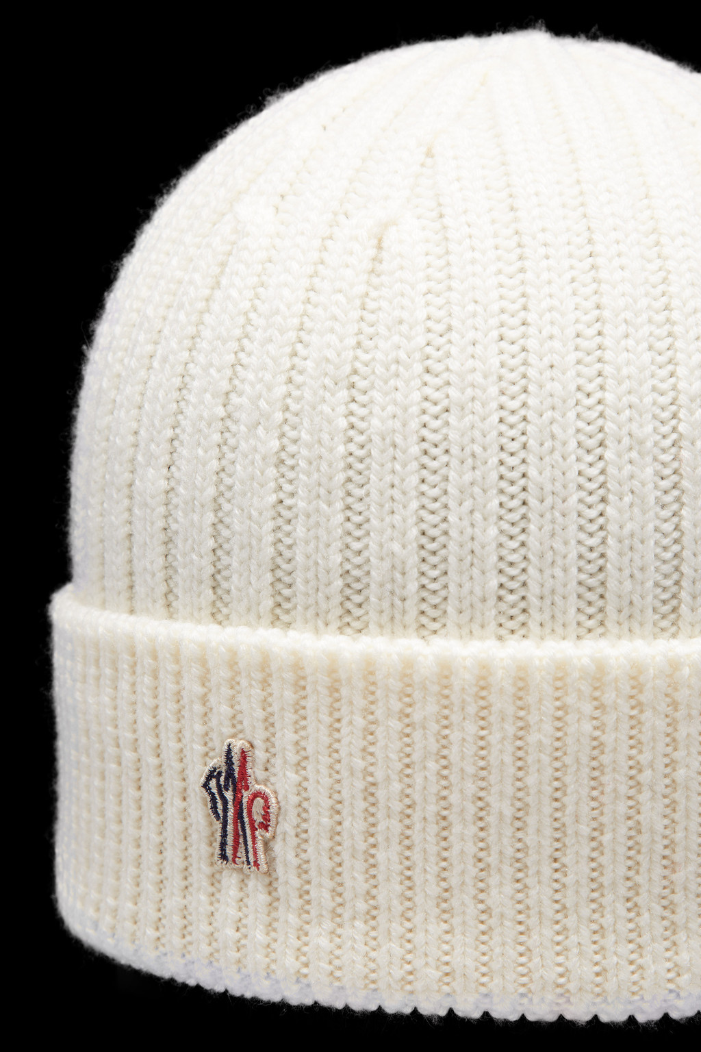 Ribbed Knit Wool Beanie