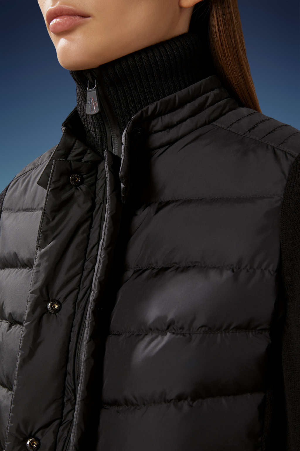 Padded Wool Cardigan