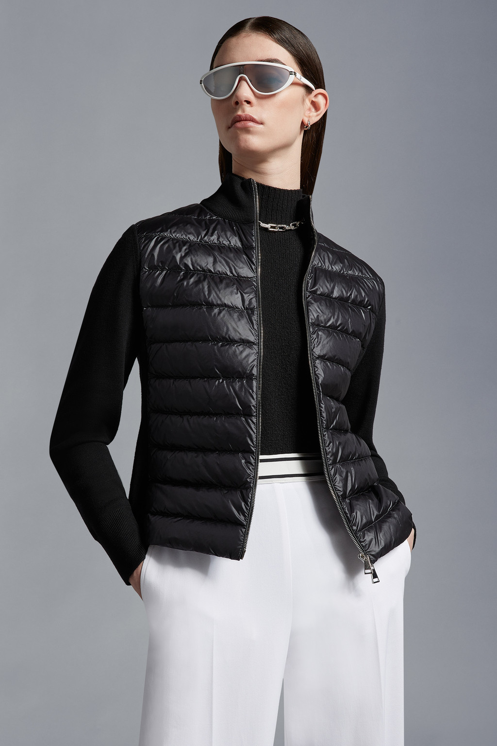 Padded Wool Cardigan