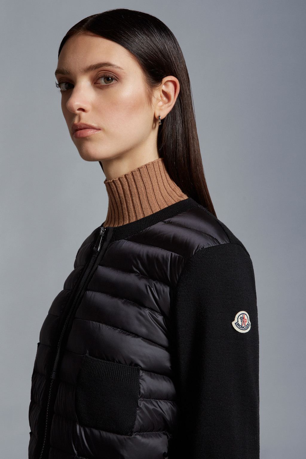 Padded Wool Cardigan