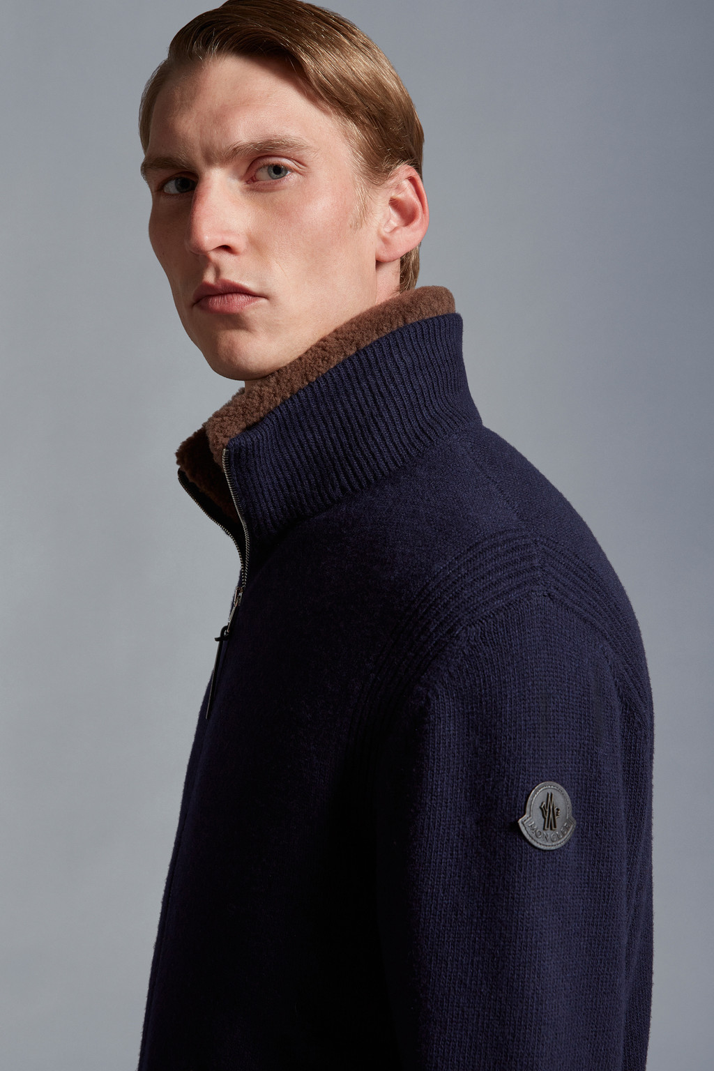 Padded Wool Cardigan