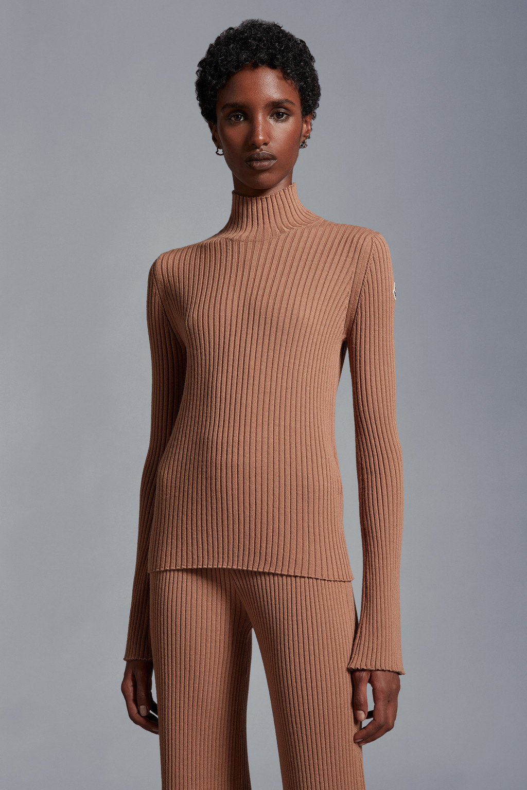 Wool Blend Turtleneck Sweater