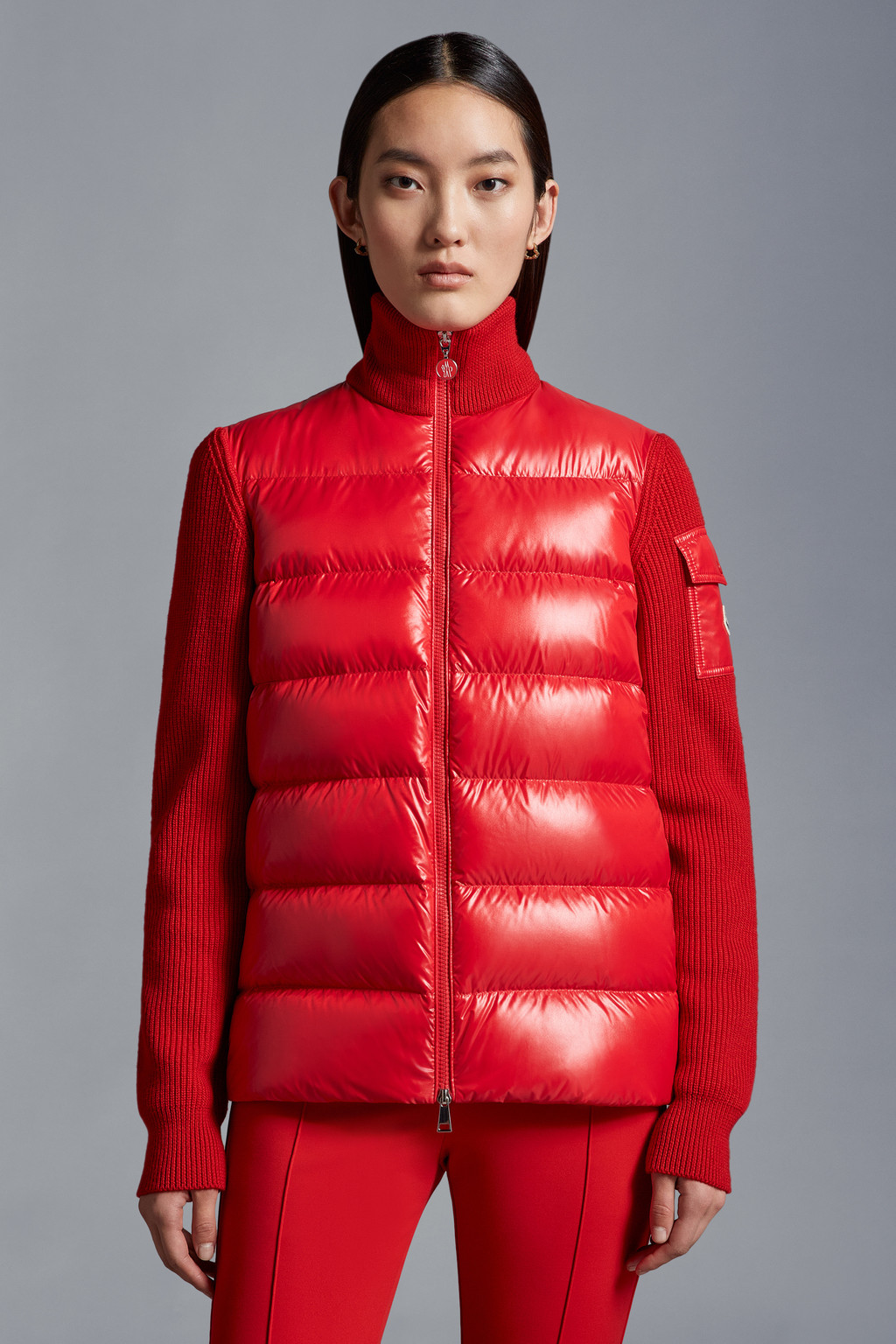 Padded Wool Cardigan