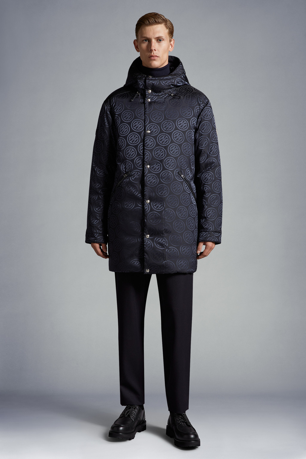 Inter x Moncler Long Down Jacket