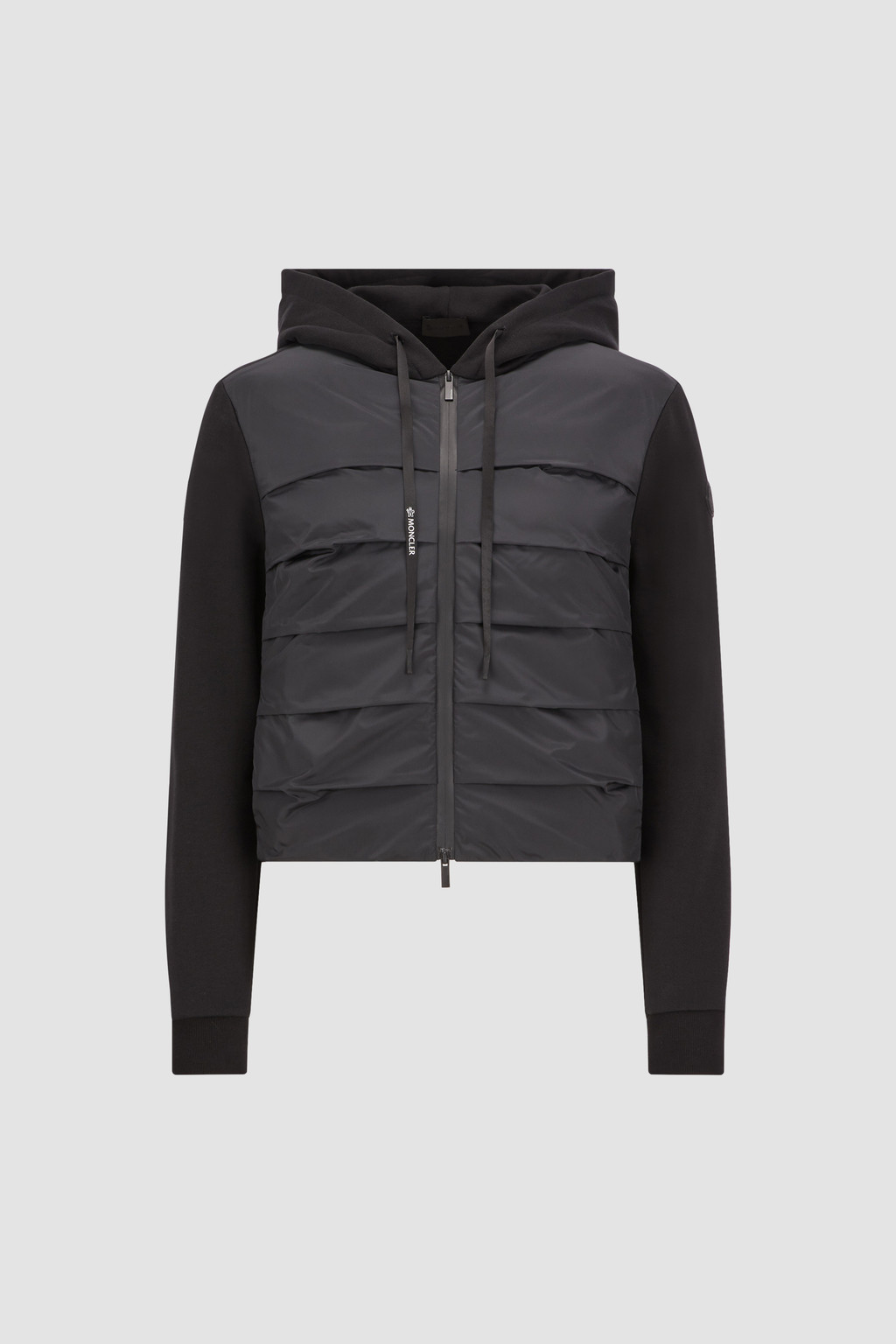 Padded Cotton Zip-Up Hoodie