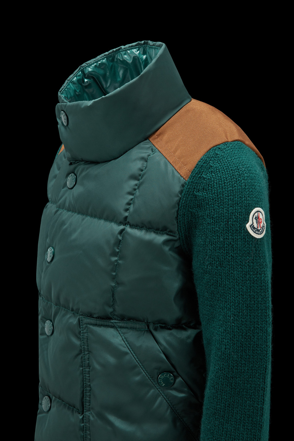 Padded Wool Cardigan