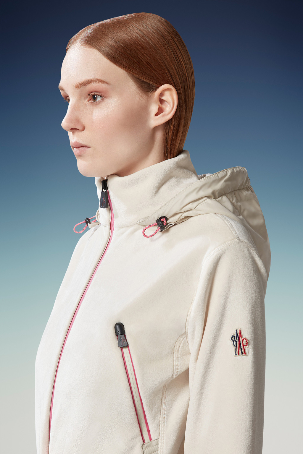 Velour Zip-Up Hoodie