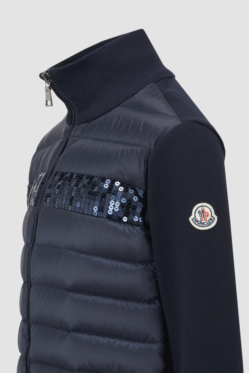 Padded Zip-Up Sweatshirt