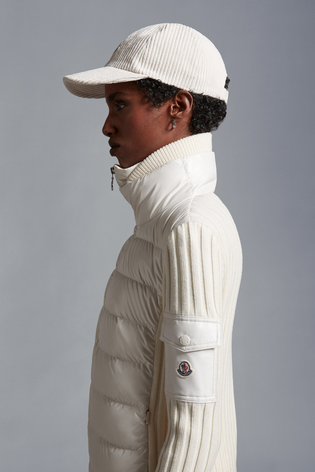 Padded Wool Cardigan