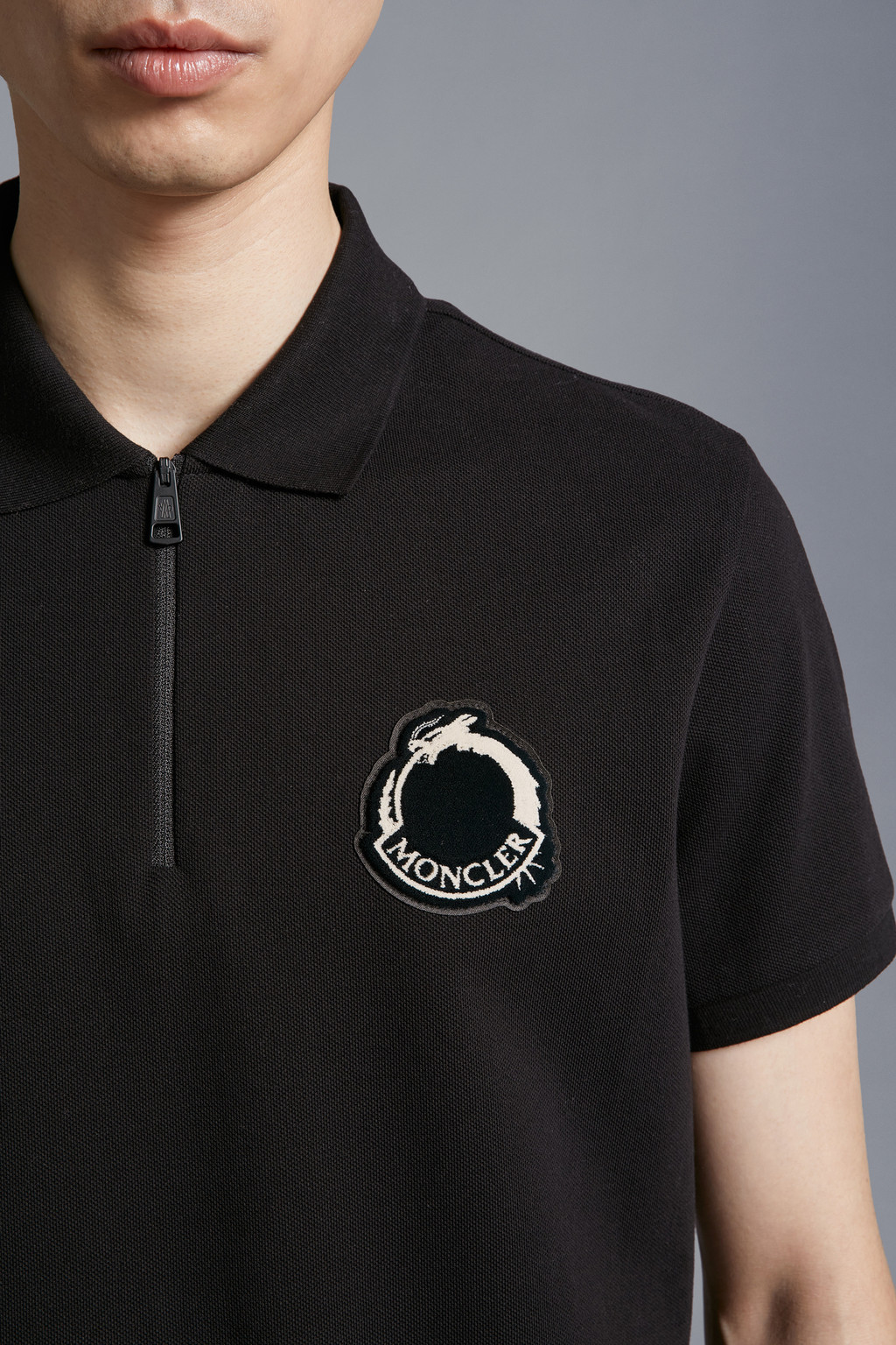 Logo Patch Polo Shirt