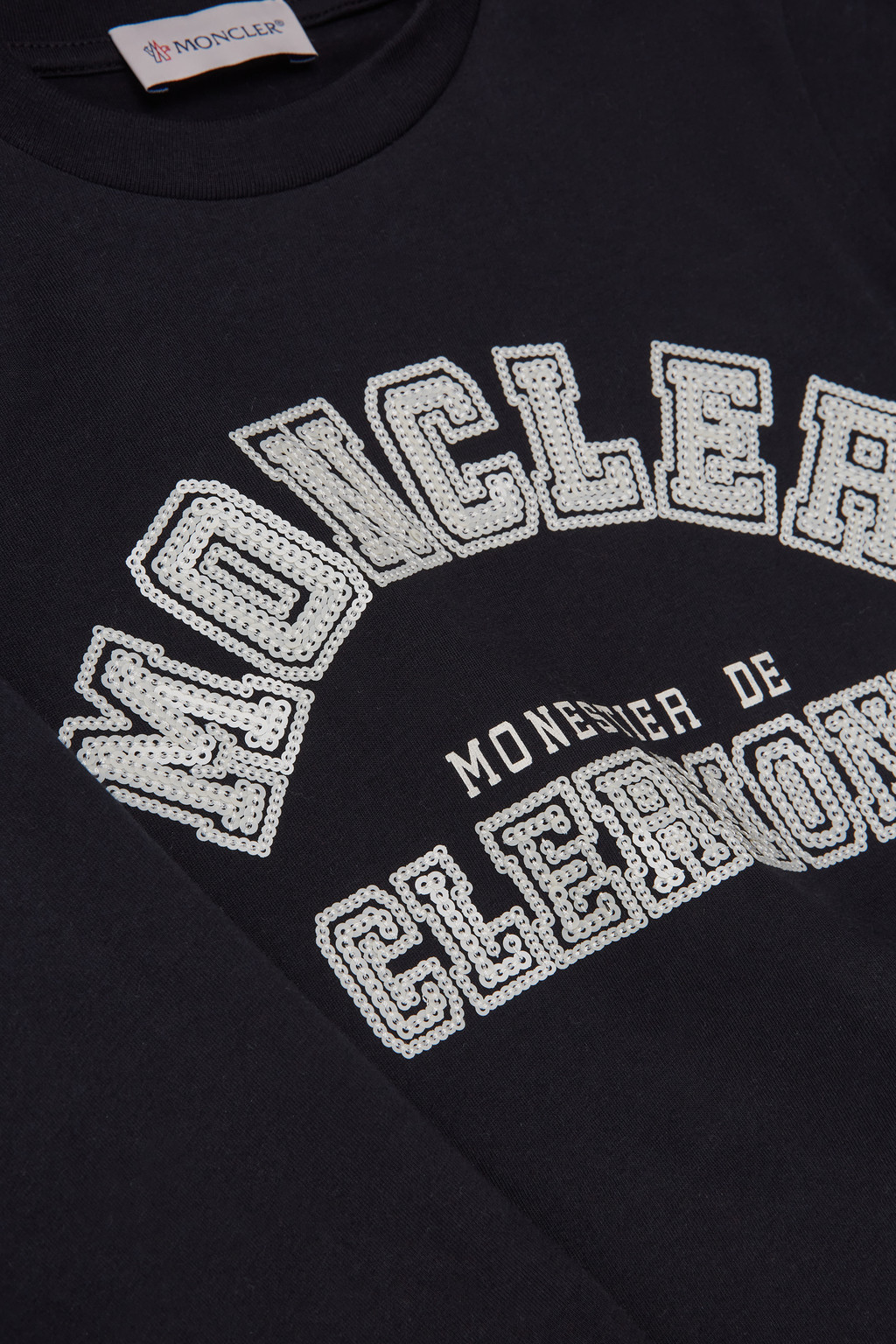 Sequin Logo Long Sleeve T-Shirt