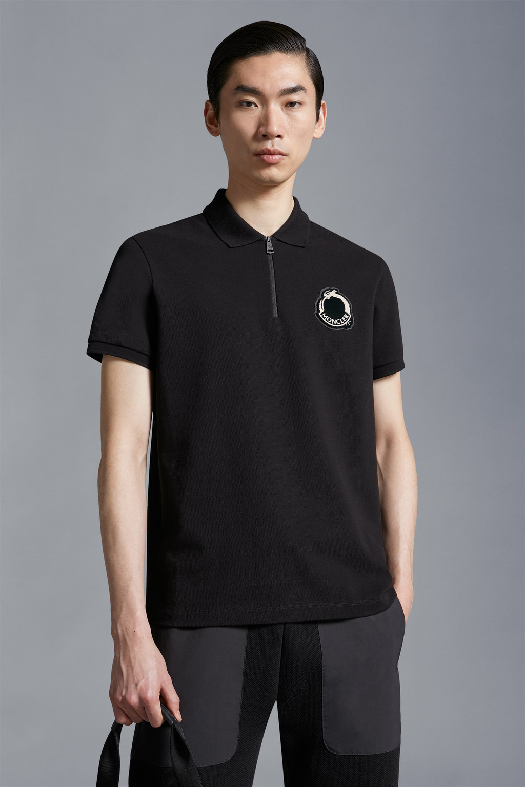 Logo Patch Polo Shirt