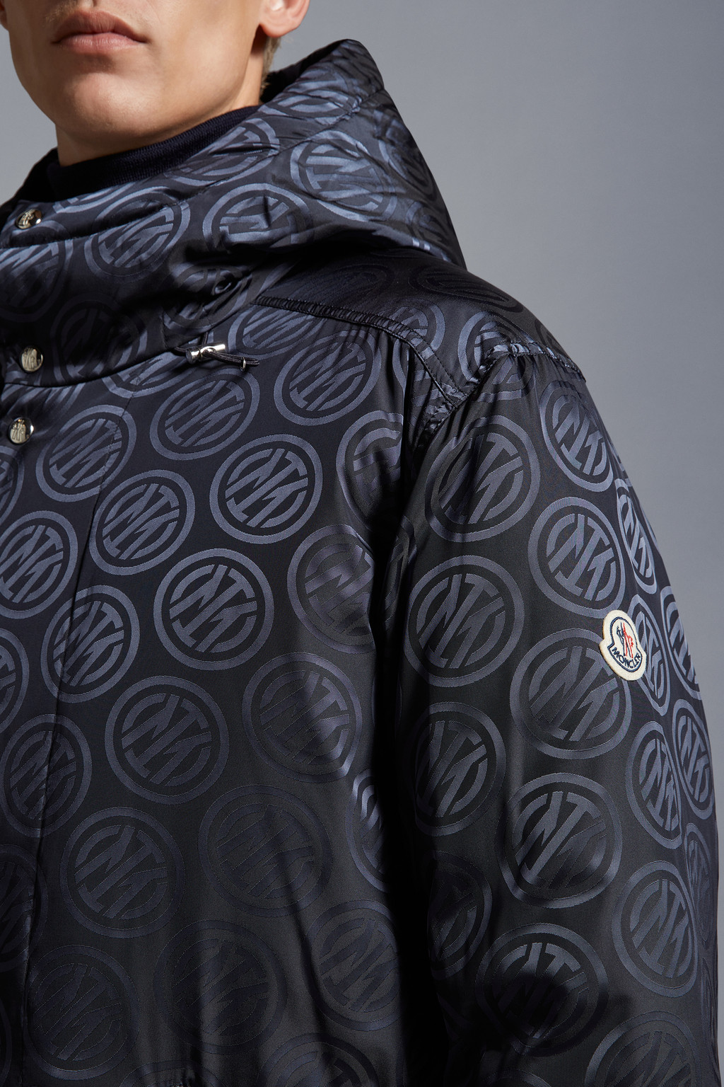 Inter x Moncler Long Down Jacket