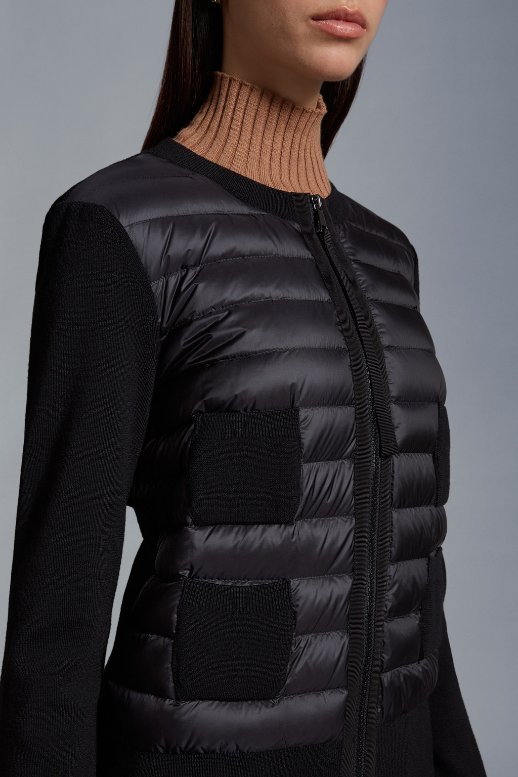 Padded Wool Cardigan