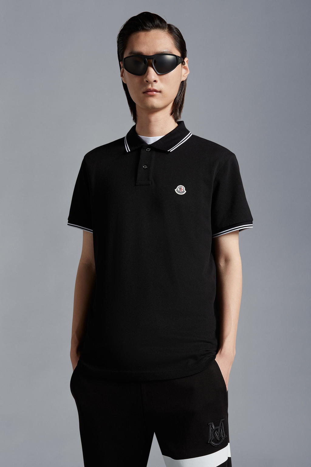 Logo Patch Polo Shirt