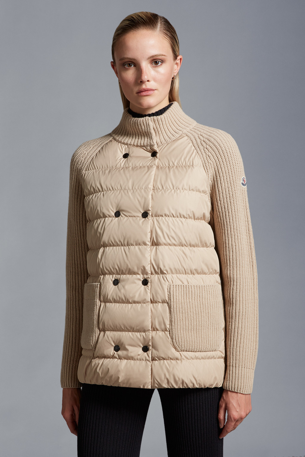 Padded Wool Cardigan