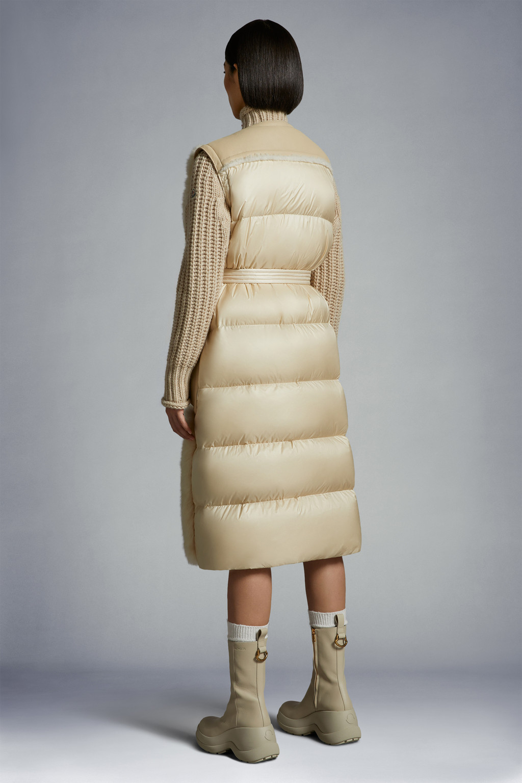 Coucou Shearling Long Down Vest