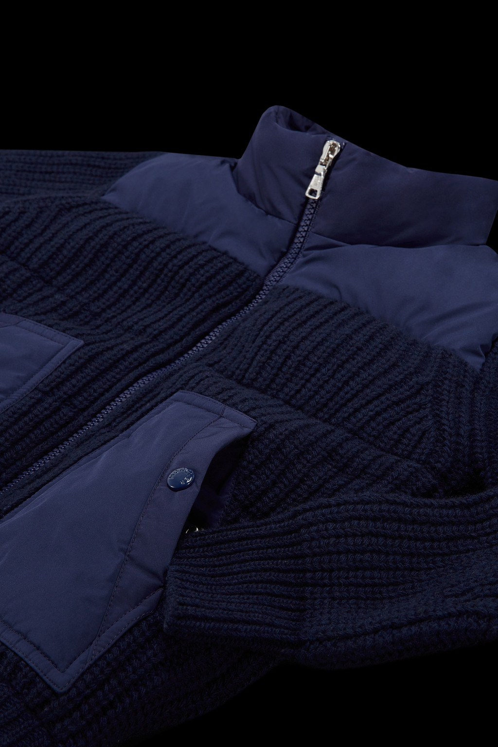 Padded Wool Cardigan