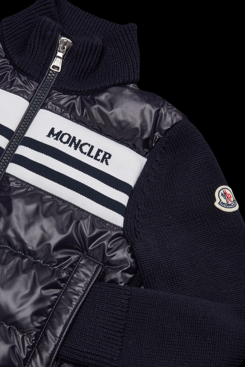 Padded Wool Cardigan