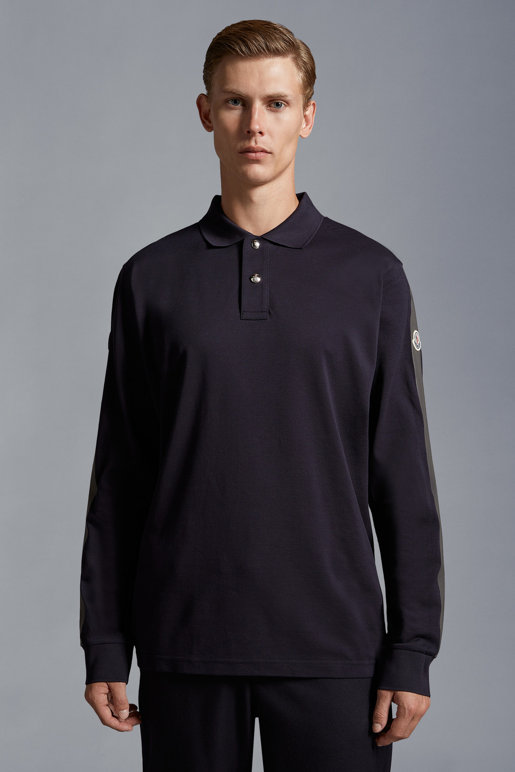 Inter x Moncler Long Sleeve Polo Shirt