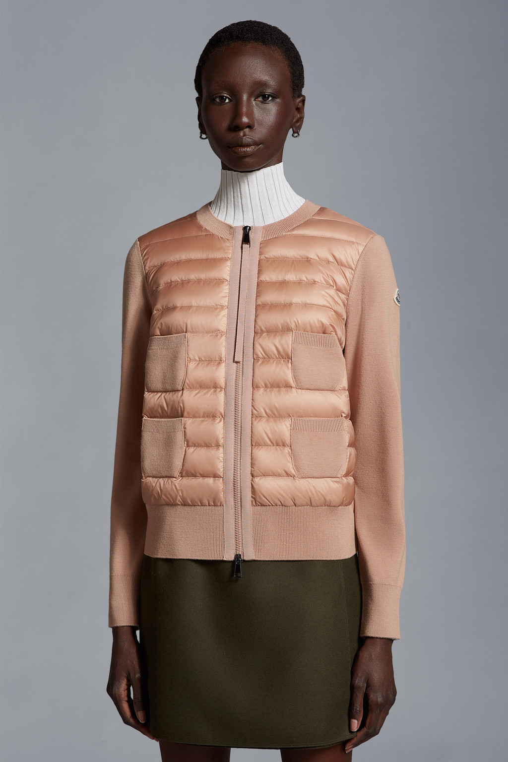 Padded Wool Cardigan