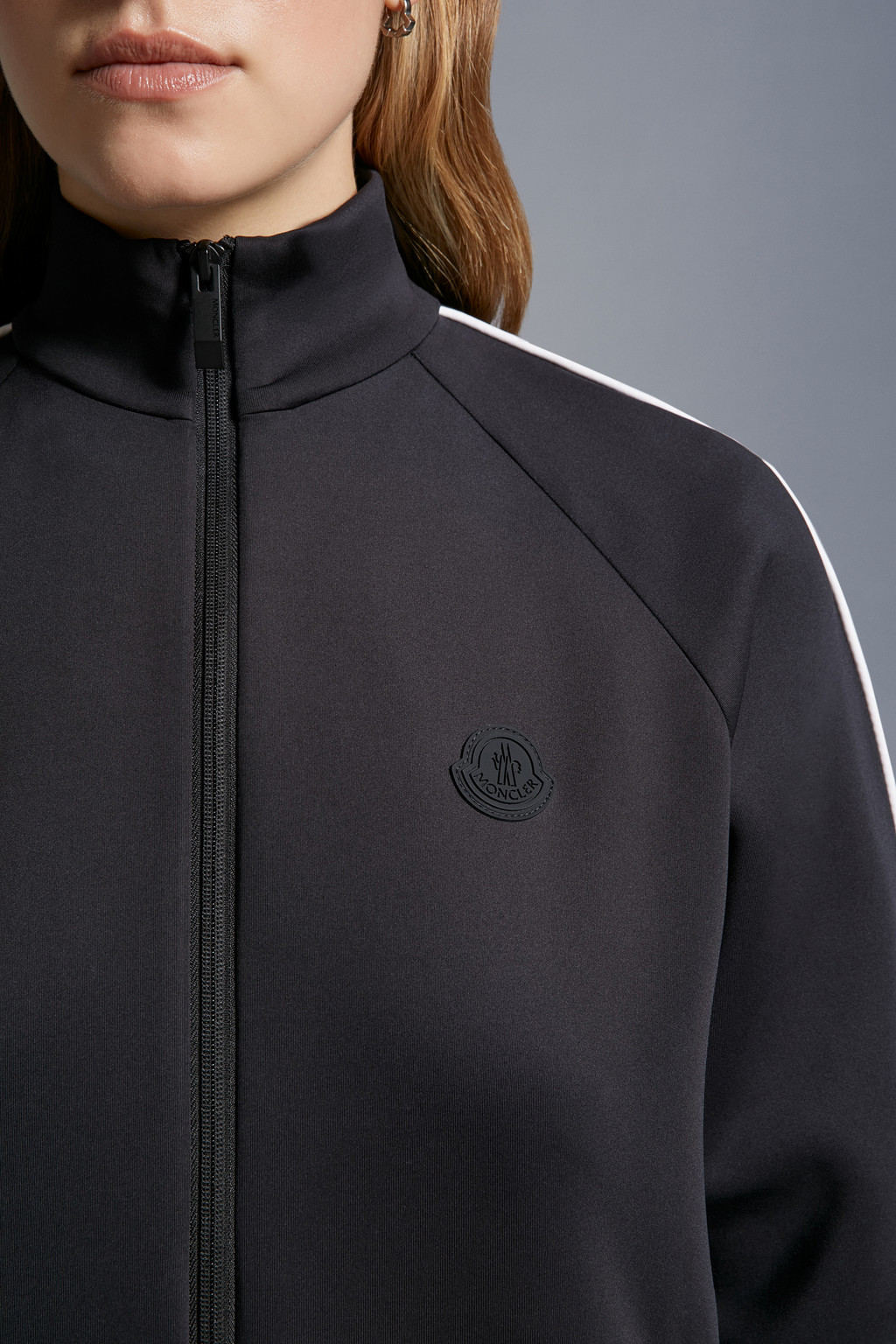 Neoprene Zip-Up Sweatshirt