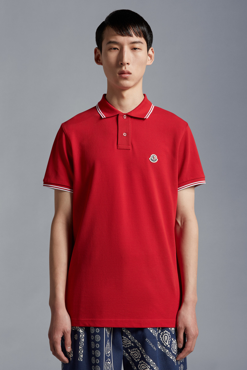 Logo Patch Polo Shirt