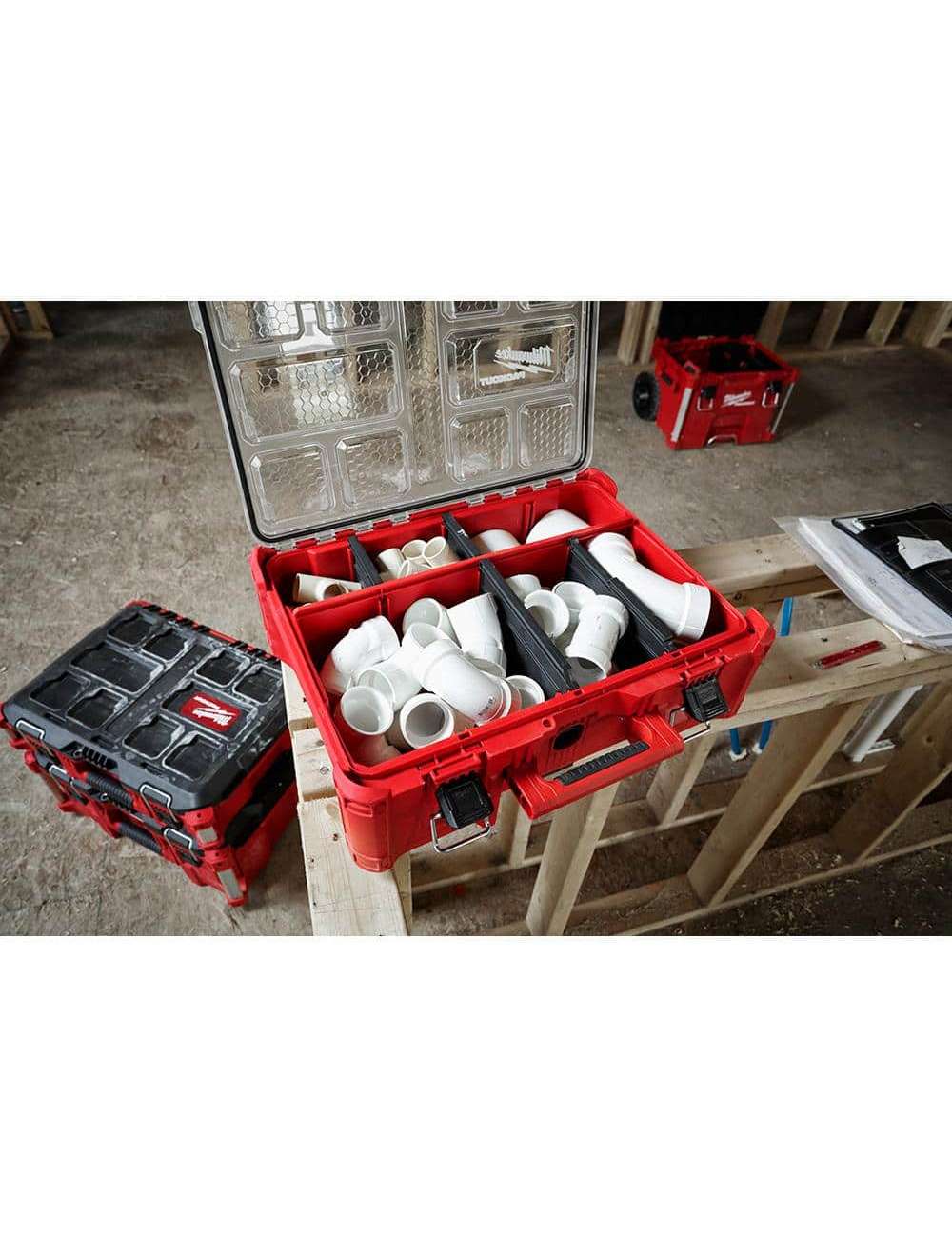 PACKOUT 20 in. Deep Organizer with 6 Compartments and Quick Adjust Dividers