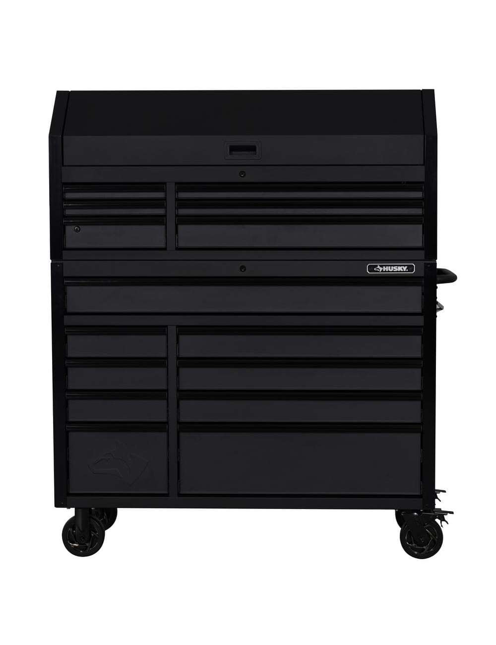 Heavy-Duty 52 in. 15-Drawer Matte Black Tool Chest Combo