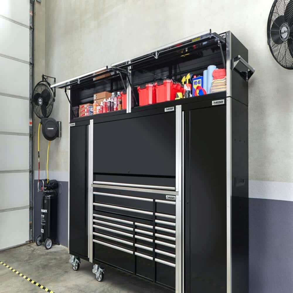 63 5 in. W Professional Duty Workbench Top Locker in. Black 2 Pack