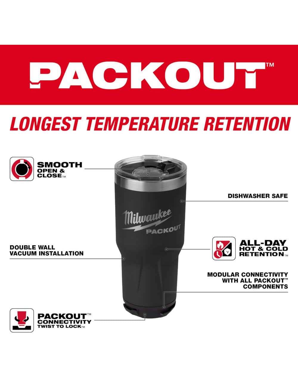 PACKOUT Black 30 oz. Tumbler