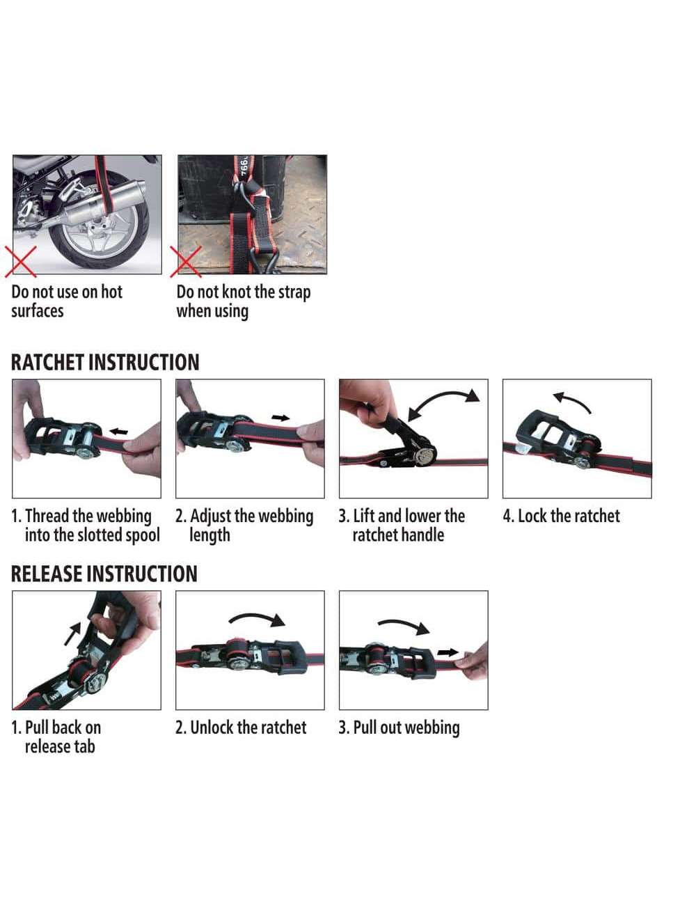16 ft. 1.25 in. Ratchet Tie-Down Straps with S-Hook (4-Pack)