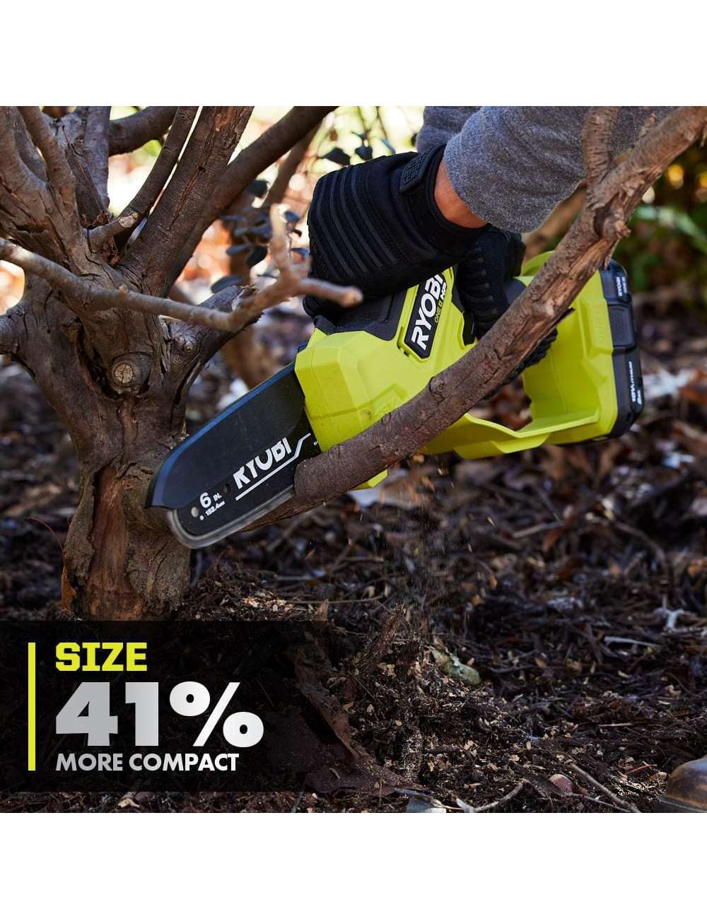 ONE+ HP 18V Brushless 6 in. Battery Compact Pruning Mini Chainsaw (Tool Only)