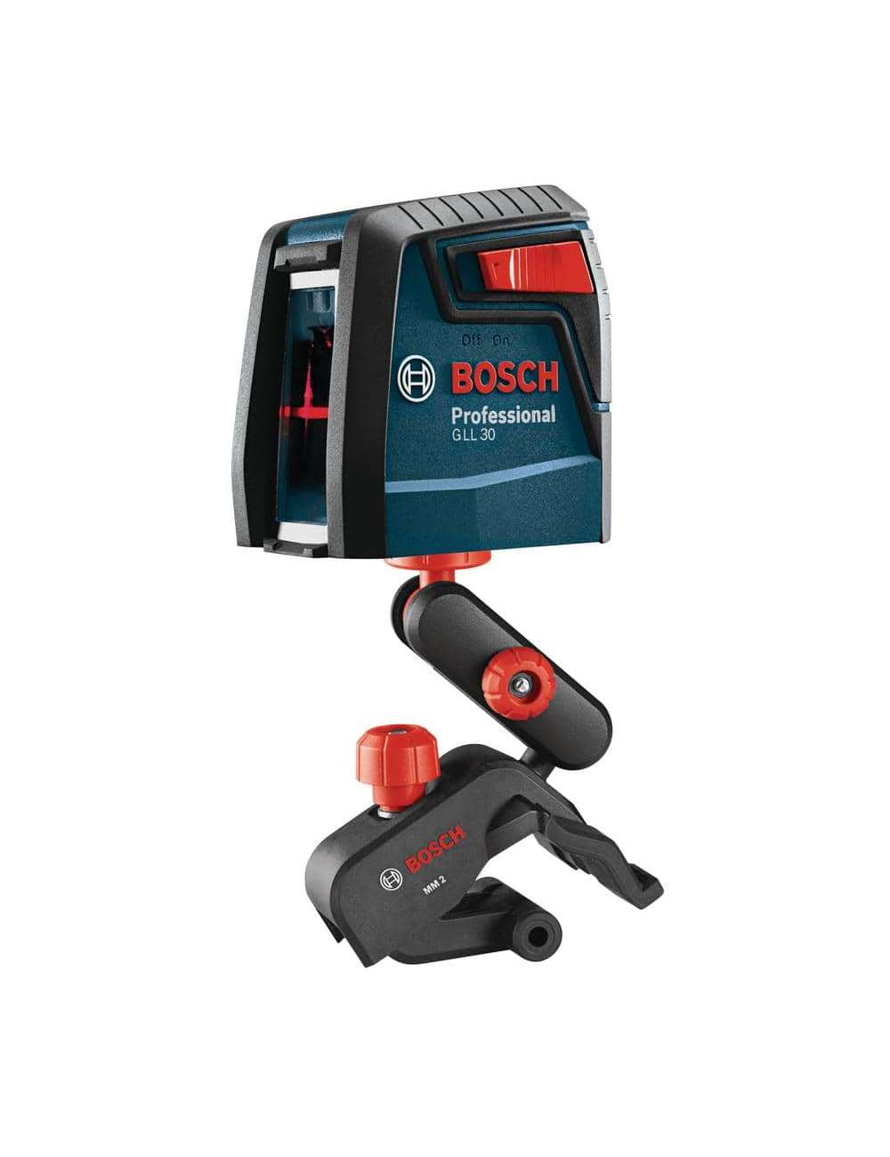 30 ft. Cross Line Laser Level Self Leveling with 360 Degree Flexible Mounting Device and Carrying Pouch