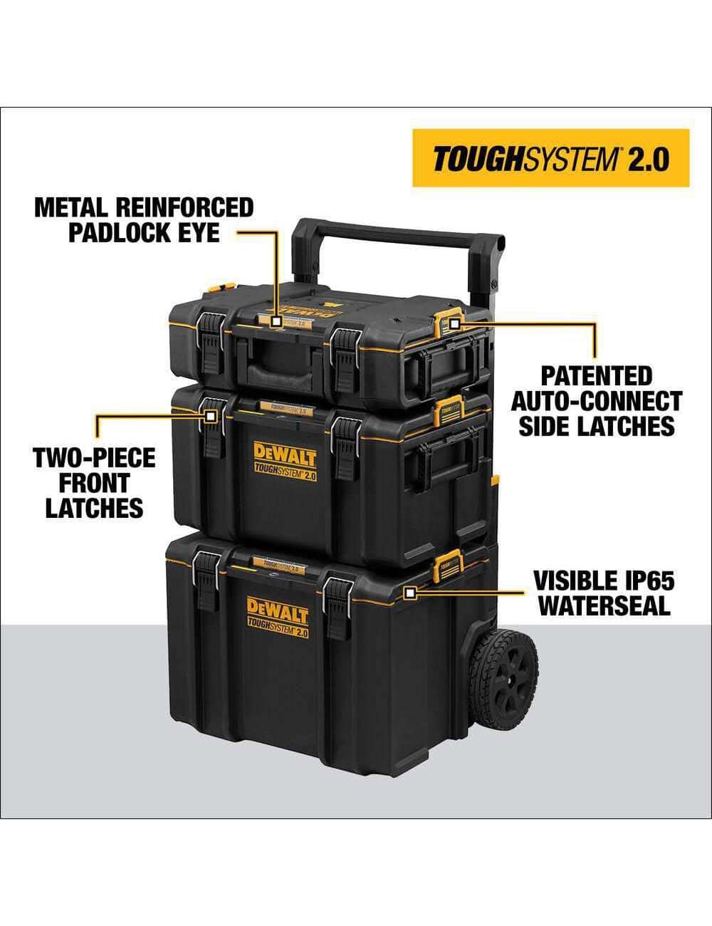 TOUGHSYSTEM 2.0 24 in. Tower Tool Box System (3 Piece Set)